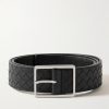 3.5cm Intrecciato Leather Belt
