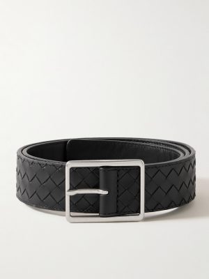 3.5cm Intrecciato Leather Belt 3.5cm Intrecciato Leather Belt