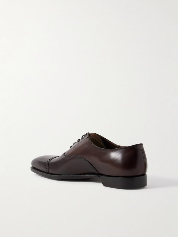 Charles Cap-Toe Leather Oxford Shoes - BK