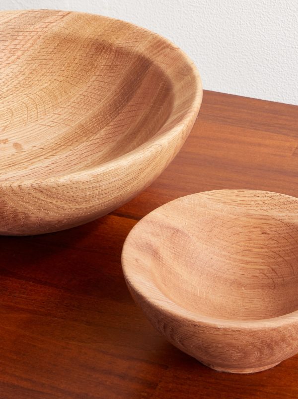 Istria Set of Two Oak Snack Bowls - CU