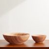 Istria Set of Two Oak Snack Bowls