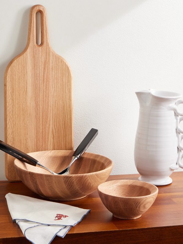 Istria Set of Two Oak Snack Bowls - OU