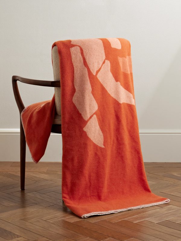 + Charlie Sheppard Merino Wool-Jacquard Throw + Charlie Sheppard Merino Wool-Jacquard Throw