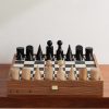 Milos Wood and Felt Chess Set