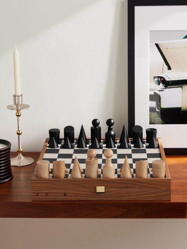 Milos Wood and Felt Chess Set - OU