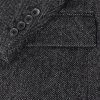 Roy Suede-Trimmed Herrinbone Wool Blazer - CU