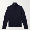 Nathaniel Cotton and Cashmere-Blend Half-Zip Sweater Nathaniel Cotton and Cashmere-Blend Half-Zip Sweater
