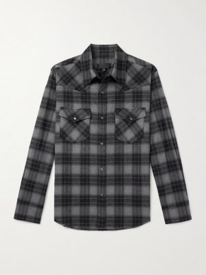 Travis Checked Cotton-Flannel Shirt
