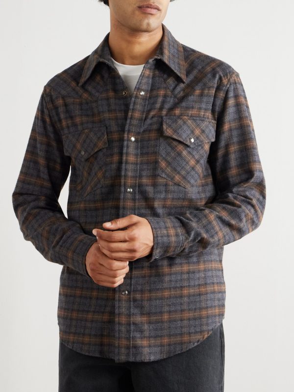 Travis Checked Cotton-Flannel Shirt - FR Travis Checked Cotton-Flannel Shirt - FR
