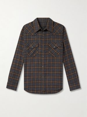 Travis Checked Cotton-Flannel Shirt