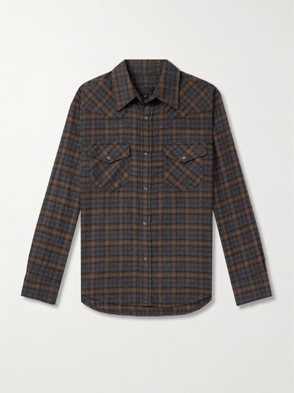 Travis Checked Cotton-Flannel Shirt Travis Checked Cotton-Flannel Shirt