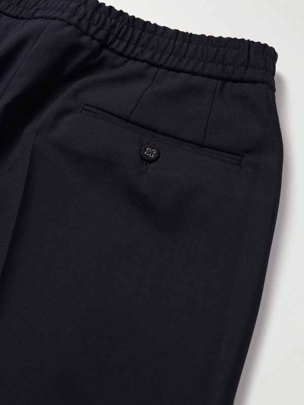 Drew Tapered Pleated Virgin Wool-Crepe Trousers - CU