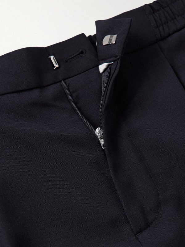Drew Tapered Pleated Virgin Wool-Crepe Trousers - E1