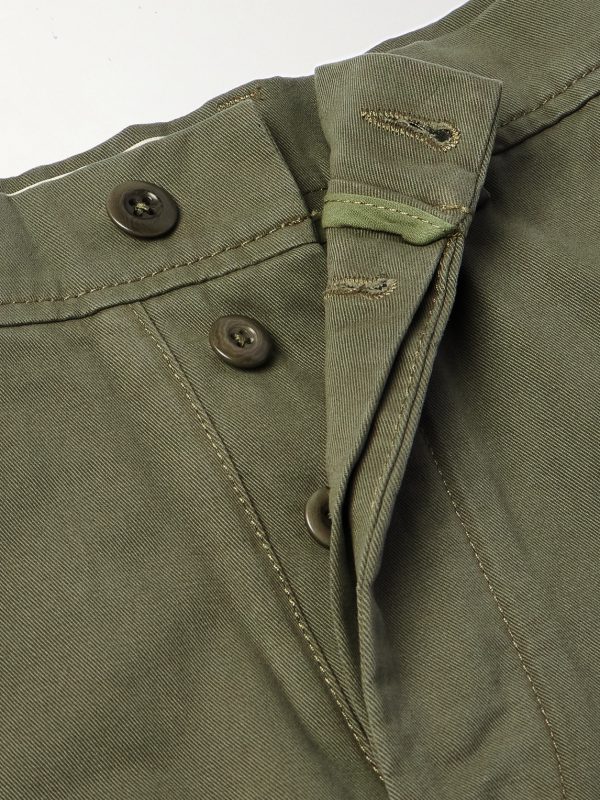 Straight-Leg Garment-Dyed Cotton-Twill Trousers - E1 Straight-Leg Garment-Dyed Cotton-Twill Trousers - E1