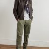 Straight-Leg Garment-Dyed Cotton-Twill Trousers - OU Straight-Leg Garment-Dyed Cotton-Twill Trousers - OU