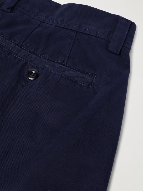Straight-Leg Garment-Dyed Cotton-Twill Trousers - CU Straight-Leg Garment-Dyed Cotton-Twill Trousers - CU