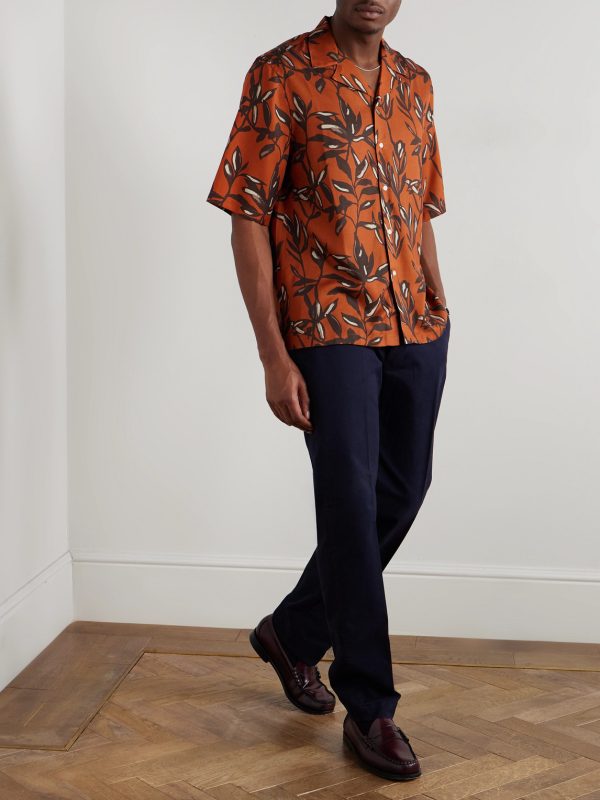 Straight-Leg Garment-Dyed Cotton-Twill Trousers - OU Straight-Leg Garment-Dyed Cotton-Twill Trousers - OU