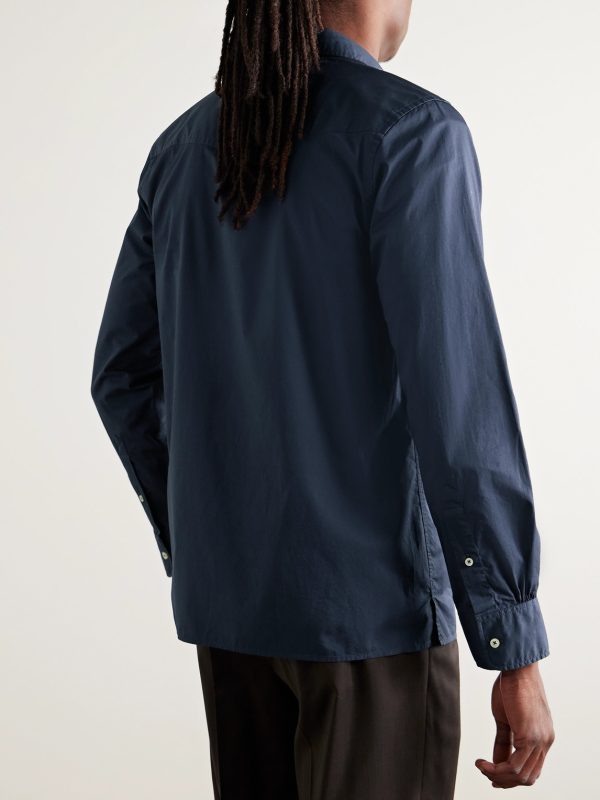 Garment-Dyed Cotton-Poplin Shirt - BK Garment-Dyed Cotton-Poplin Shirt - BK
