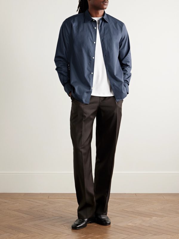 Garment-Dyed Cotton-Poplin Shirt - OU Garment-Dyed Cotton-Poplin Shirt - OU