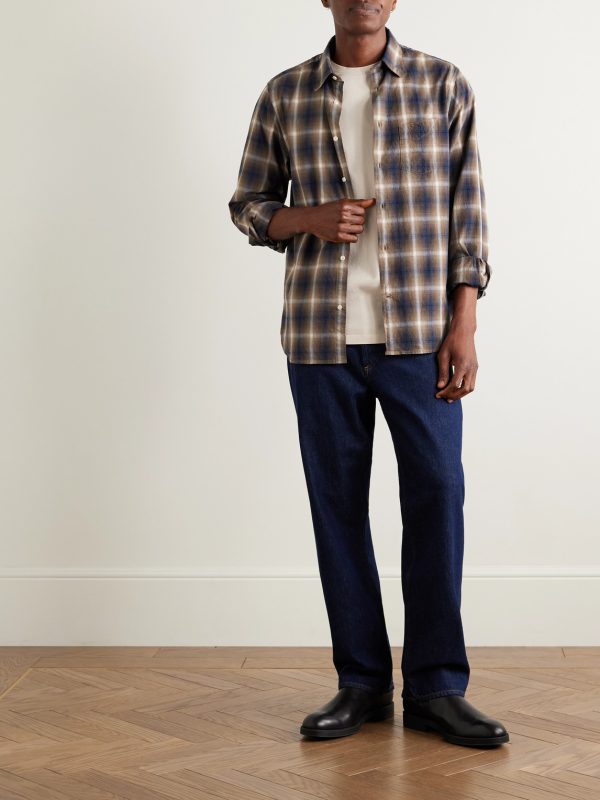 Benoit Checked Cotton-Flannel Shirt - OU Benoit Checked Cotton-Flannel Shirt - OU