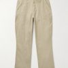 Greg Straight-Leg Garment-Dyed Cotton-Moleskin Trousers Greg Straight-Leg Garment-Dyed Cotton-Moleskin Trousers