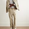 Greg Straight-Leg Garment-Dyed Cotton-Moleskin Trousers - OU Greg Straight-Leg Garment-Dyed Cotton-Moleskin Trousers - OU