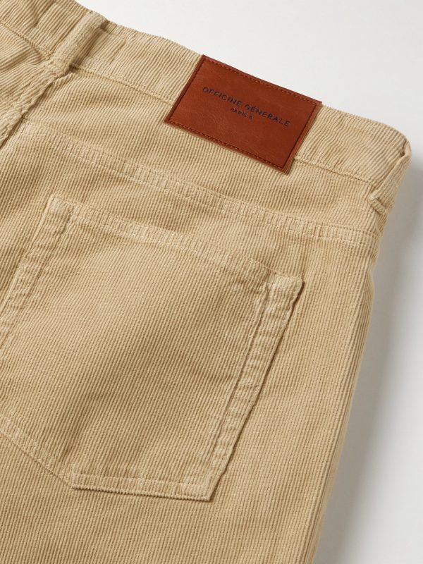 James Slim-Fit Straight-Leg Cotton-Blend Corduroy Trousers - CU James Slim-Fit Straight-Leg Cotton-Blend Corduroy Trousers - CU