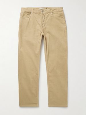 James Slim-Fit Straight-Leg Cotton-Blend Corduroy Trousers