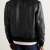 Christo Leather Bomber Jacket - BK Christo Leather Bomber Jacket - BK