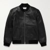 Christo Leather Bomber Jacket Christo Leather Bomber Jacket
