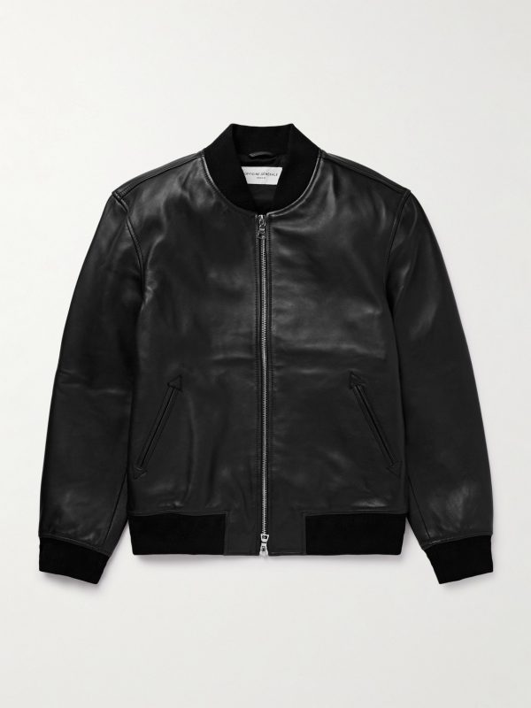 Christo Leather Bomber Jacket Christo Leather Bomber Jacket