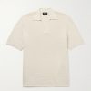 Livio Ribbed Cotton Polo Shirt Livio Ribbed Cotton Polo Shirt