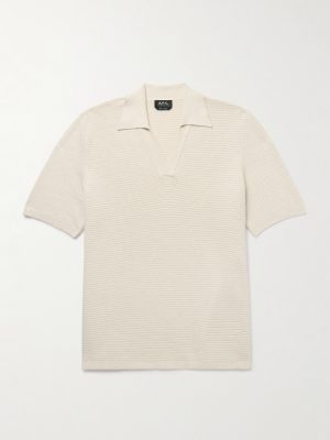 Livio Ribbed Cotton Polo Shirt Livio Ribbed Cotton Polo Shirt
