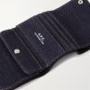 Logo-Print Denim Trifold Wallet - E1 Logo-Print Denim Trifold Wallet - E1