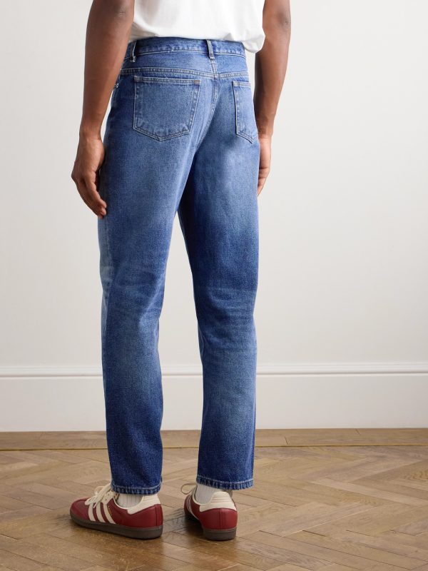 Martin Straight-Leg Cropped Stonewashed Jeans - BK