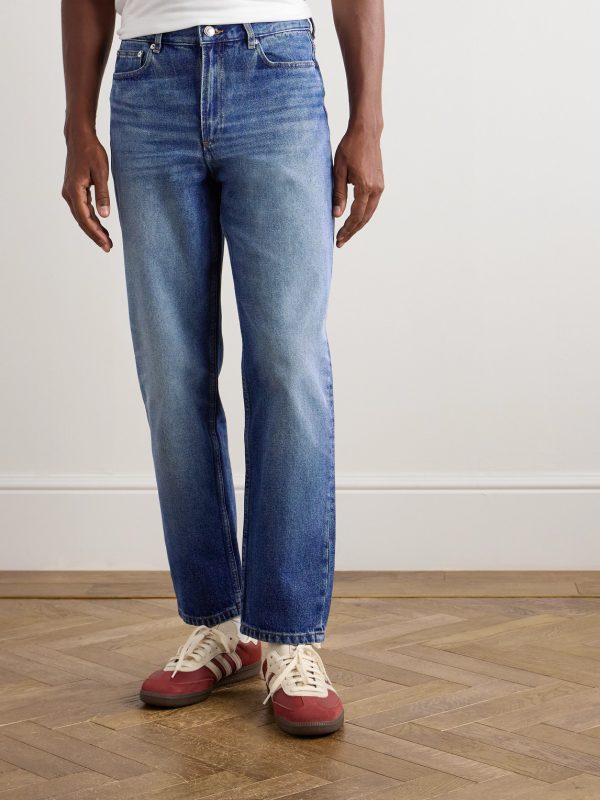 Martin Straight-Leg Cropped Stonewashed Jeans - FR