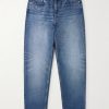 Martin Straight-Leg Cropped Stonewashed Jeans