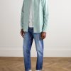 Martin Straight-Leg Cropped Stonewashed Jeans - OU