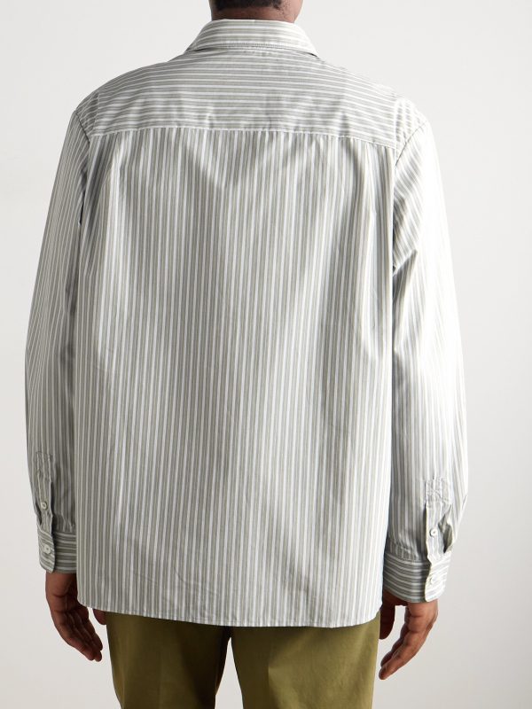 Malo Striped Cotton Shirt - BK Malo Striped Cotton Shirt - BK