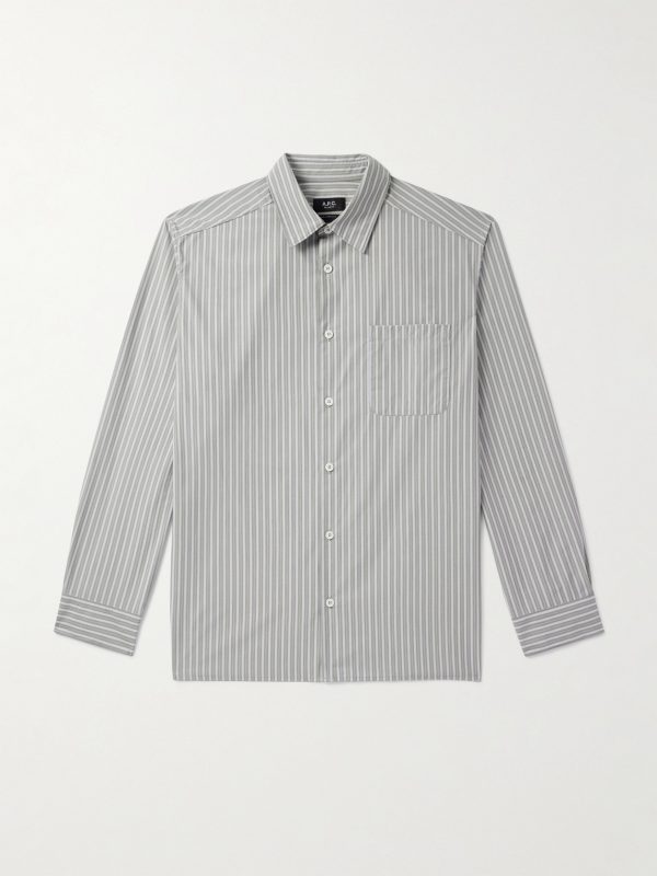 Malo Striped Cotton Shirt Malo Striped Cotton Shirt