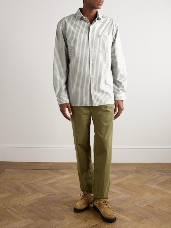 Malo Striped Cotton Shirt - OU Malo Striped Cotton Shirt - OU