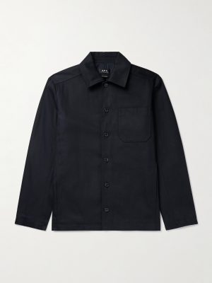 Jeffray Cotton and Wool-Blend Twill Overshirt Jeffray Cotton and Wool-Blend Twill Overshirt