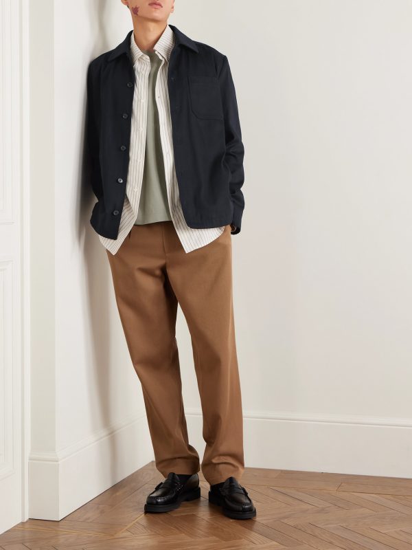 Jeffray Cotton and Wool-Blend Twill Overshirt - OU Jeffray Cotton and Wool-Blend Twill Overshirt - OU