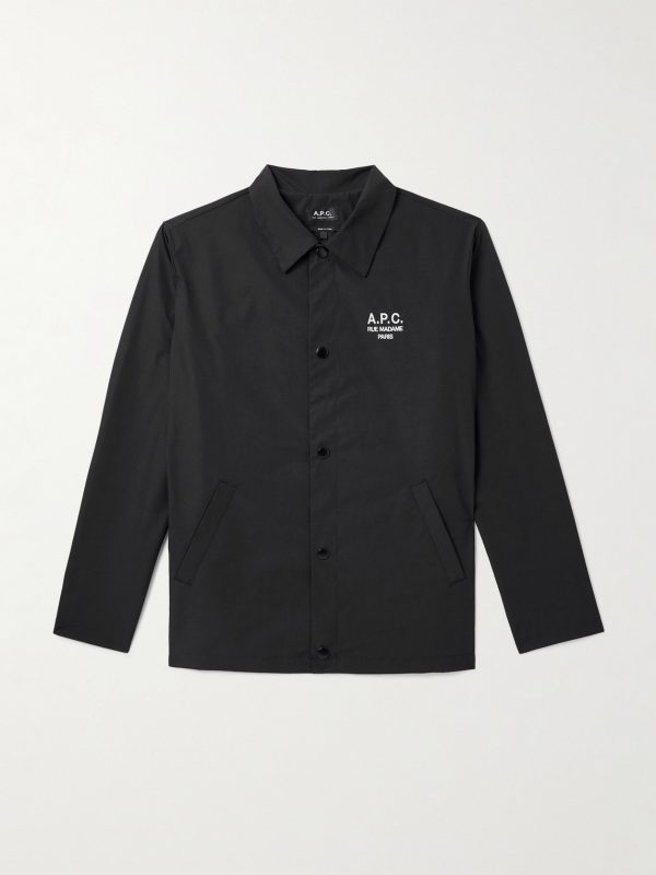 Regis Logo-Embroidered Shell Jacket