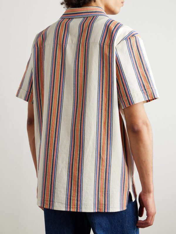 Ross Striped Cotton Shirt - BK Ross Striped Cotton Shirt - BK