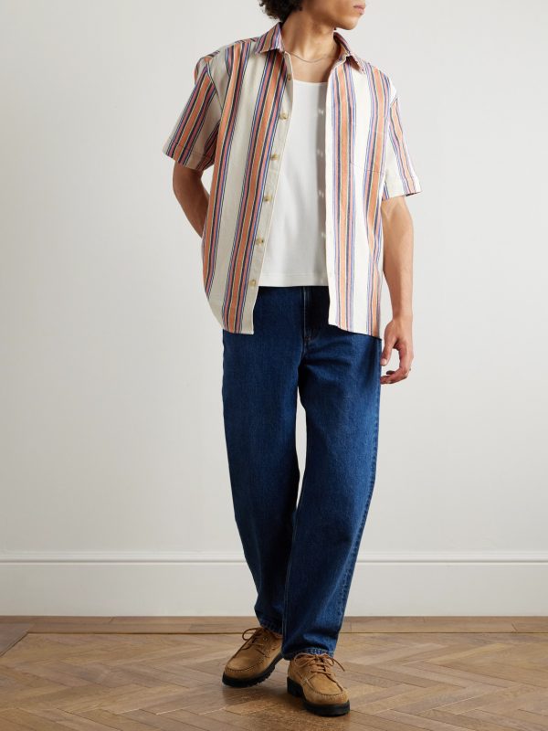 Ross Striped Cotton Shirt - OU Ross Striped Cotton Shirt - OU