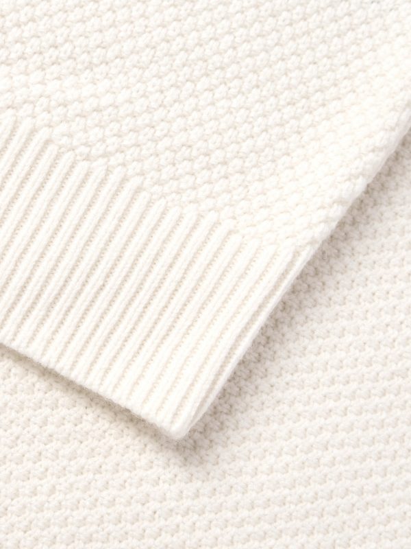 Thomas Logo-Appliquéd Honeycomb-Knit Virgin Wool Sweater - CU Thomas Logo-Appliquéd Honeycomb-Knit Virgin Wool Sweater - CU