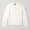 Thomas Logo-Appliquéd Honeycomb-Knit Virgin Wool Sweater Thomas Logo-Appliquéd Honeycomb-Knit Virgin Wool Sweater