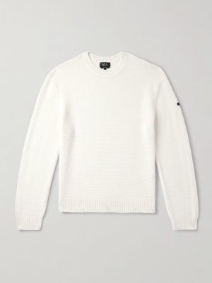 Thomas Logo-Appliquéd Honeycomb-Knit Virgin Wool Sweater