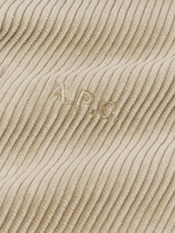 Bobby Logo-Embroidered Cotton-Corduroy Overshirt - E1 Bobby Logo-Embroidered Cotton-Corduroy Overshirt - E1